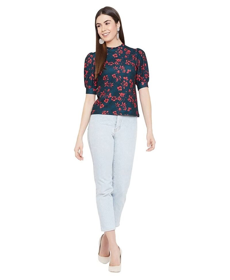 Uptownie Lite Women's Solid High Neck Top - Image 5