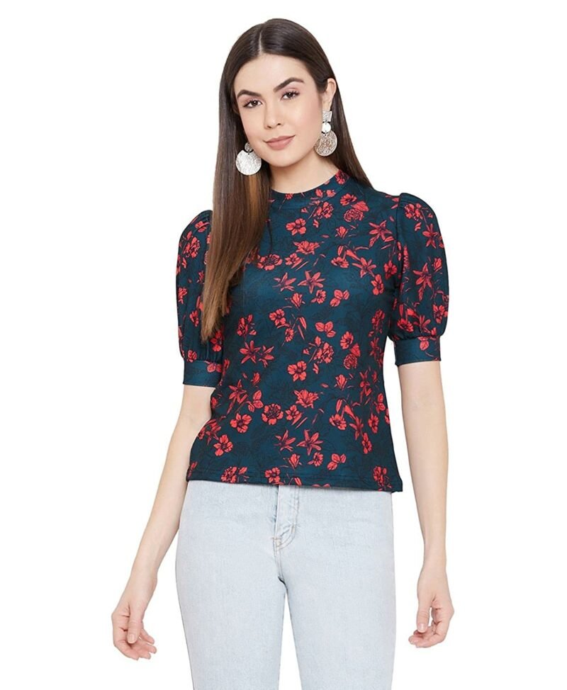 Uptownie Lite Women's Solid High Neck Top